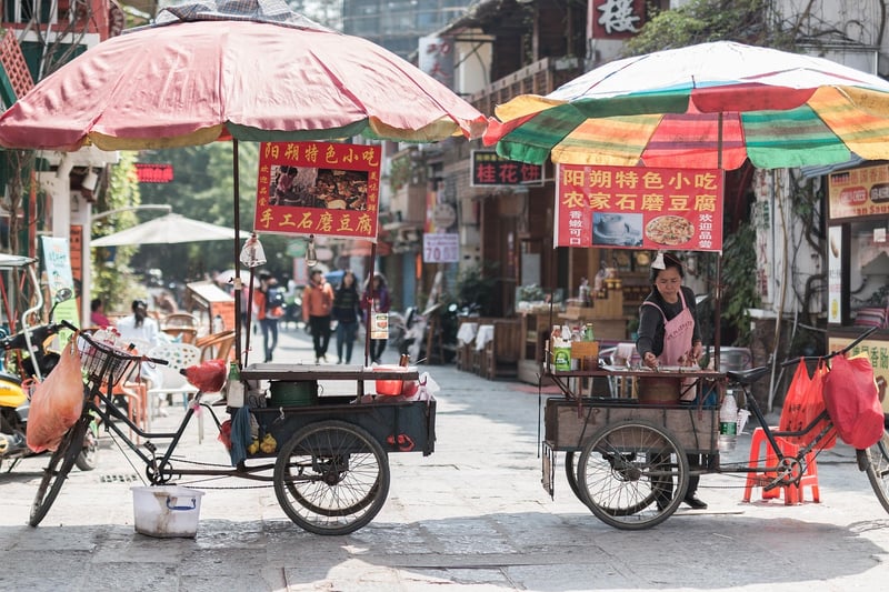 Asian Street Food Vendor